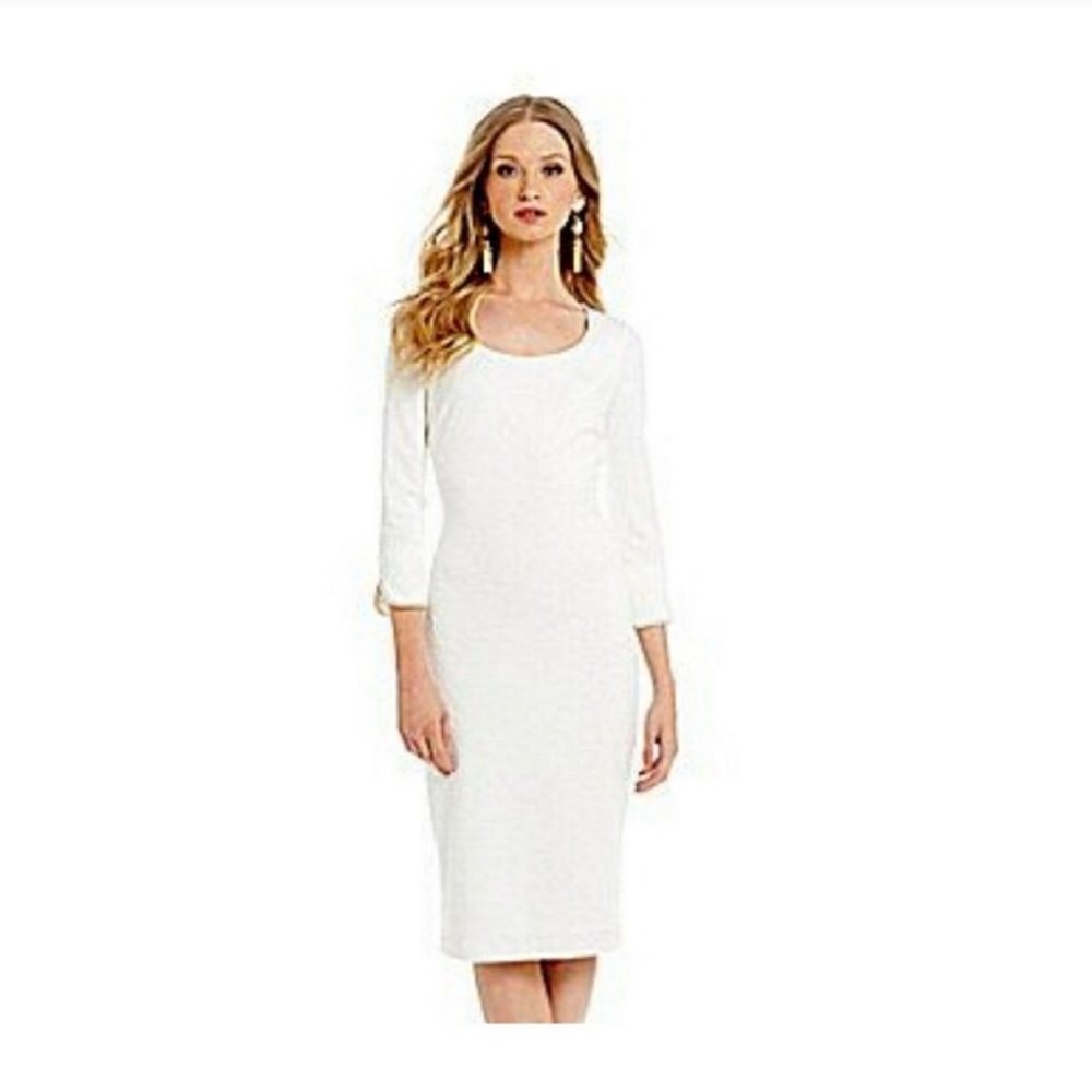 Belle Badgely Mischka White dress